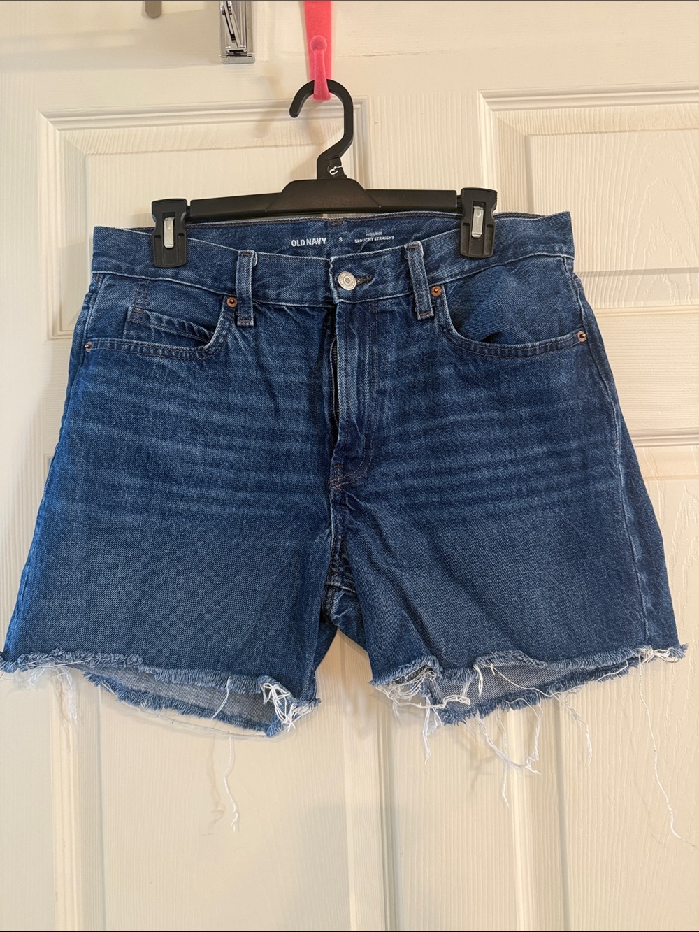 Old Navy Blue Frayed Hem Denim Shorts